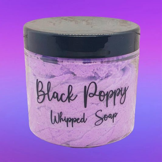 Black Poppy Whipped Soap