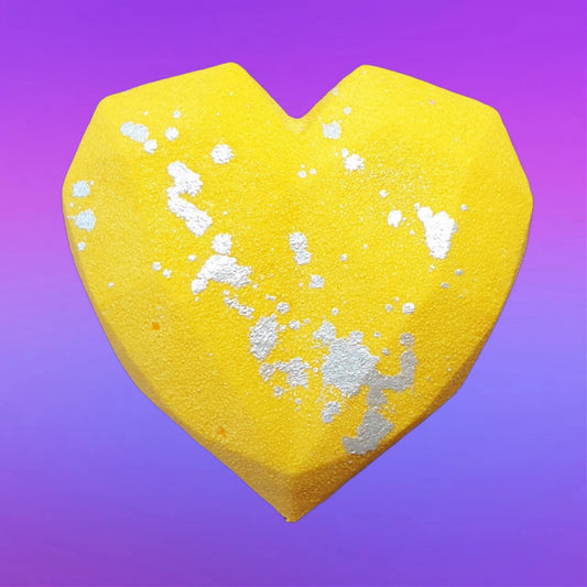 Geo Heart Bath Bomb - Yellow