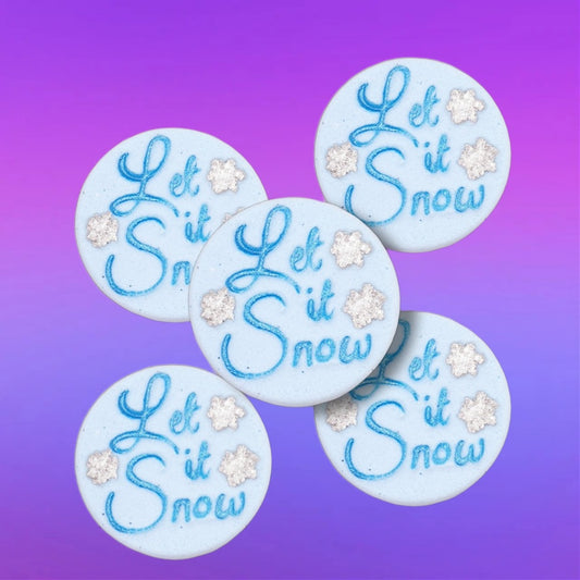 Mini Let It Snow Bath Bombs x 5