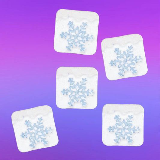 Mini Snow Flake Bath Bombs x 5