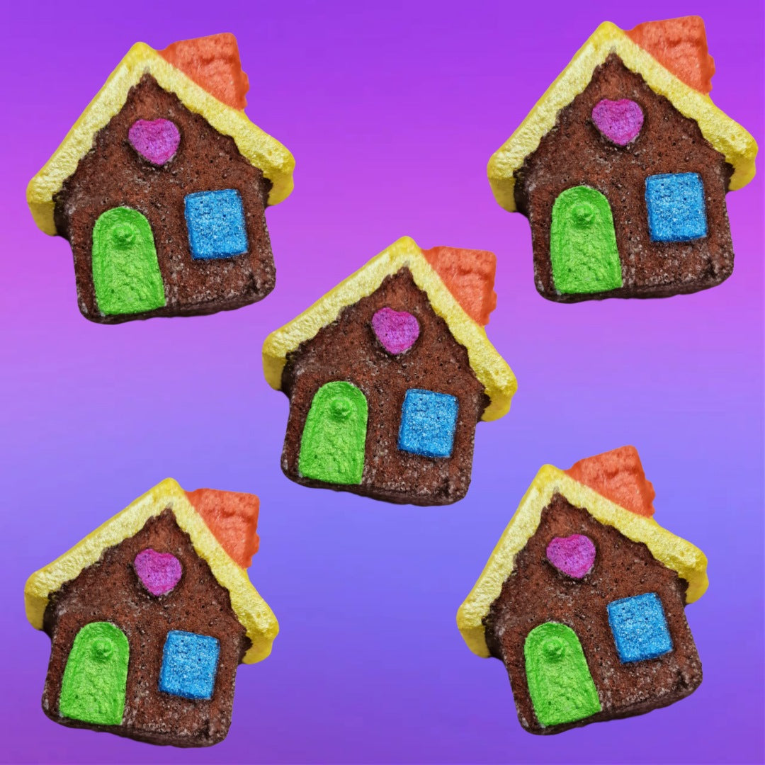 Mini Gingerbread House Bath Bomb x 5