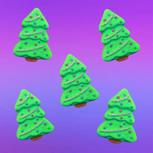 Mini Xmas Tree Bath Bombs x 5