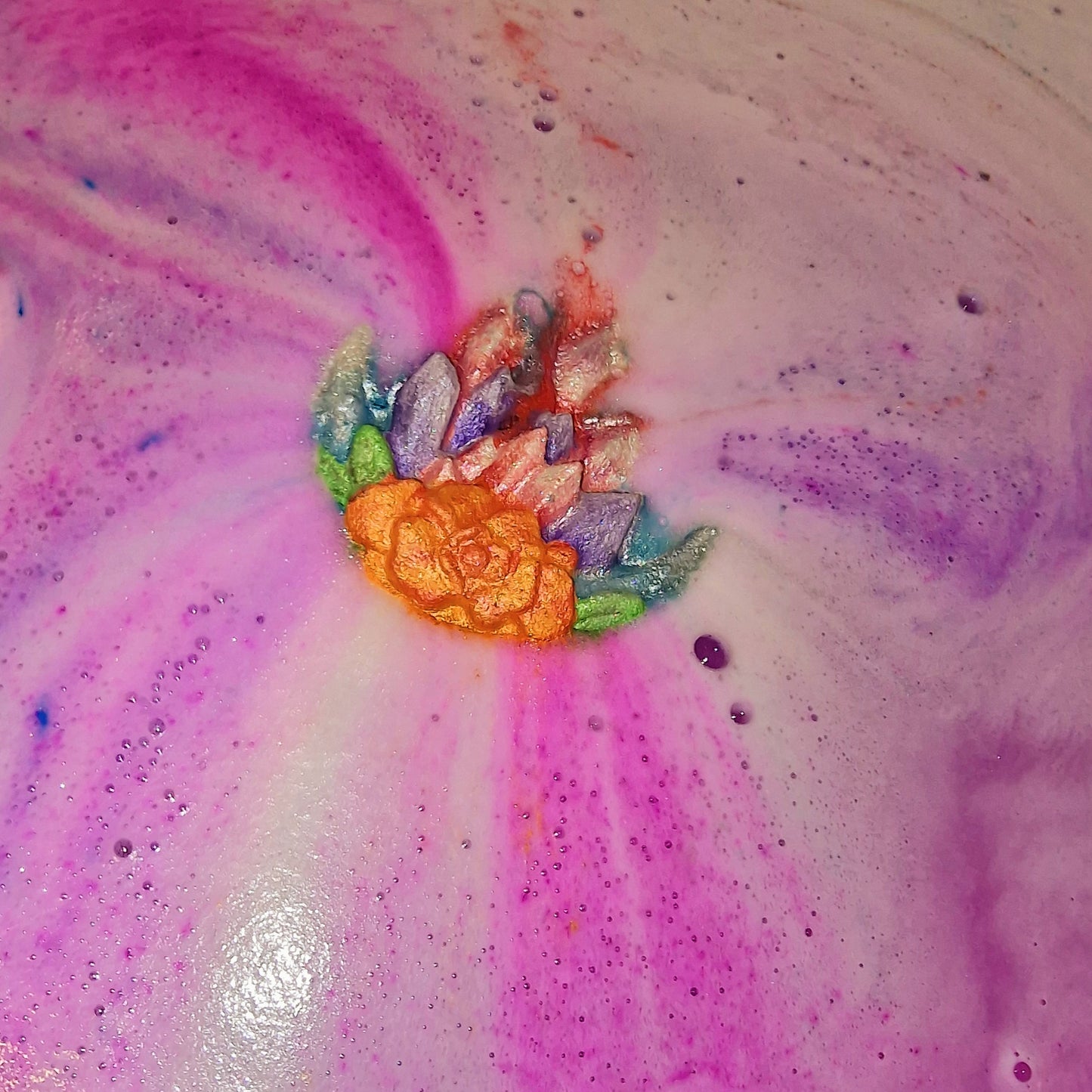 Crystals & Flower Bath Bomb