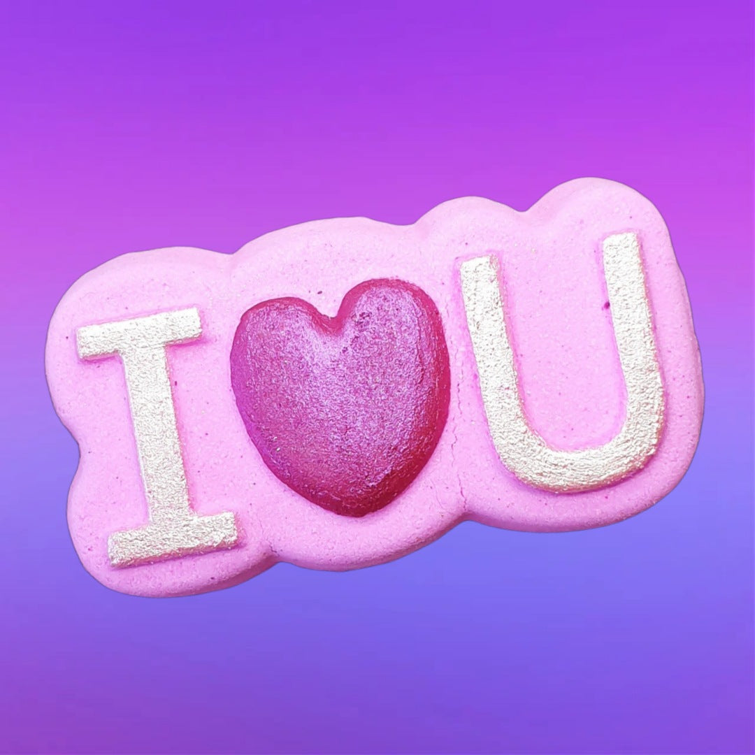 I Love You Bath Bomb - Pink